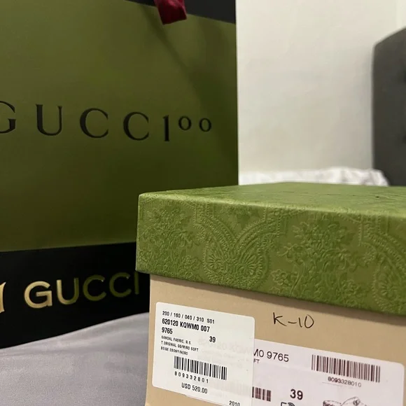 Authentic Gucci GG spadrilles sandals, completly new, never worn!!! - Picture 9 of 10